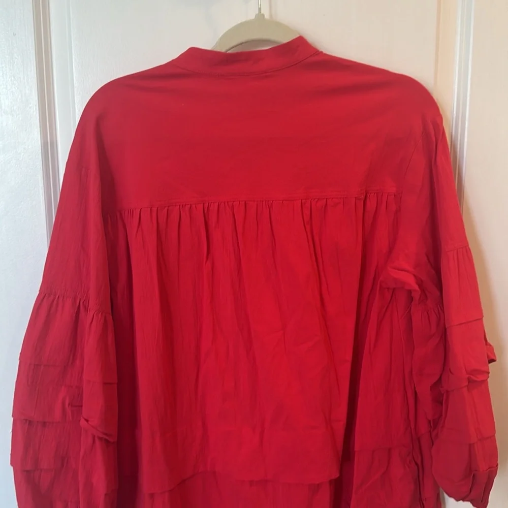 Pomander Place Tuckernuck Red Chelsea Dress Size Medium - Picture 7 of 8